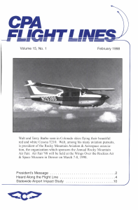 Flight Lines — February/November 1998