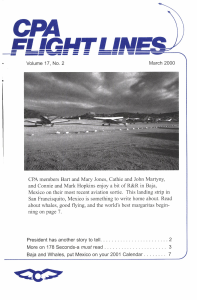 Flight Lines — March 2000