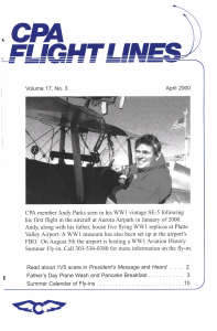 Flight Lines — April 2000