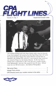 Flight Lines — September/October 2000