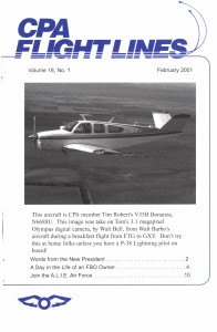 Flight Lines — February 2001