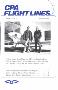 Flight Lines — March/April 2001