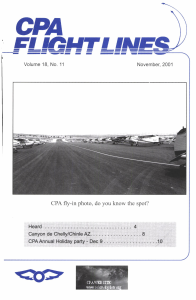 Flight Lines — November/April 2001