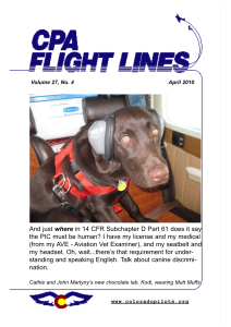 Flight Lines — April 2010